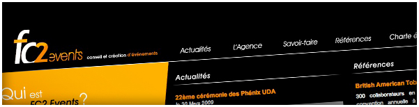 Création Dn'D - Site Internet FC2 Events