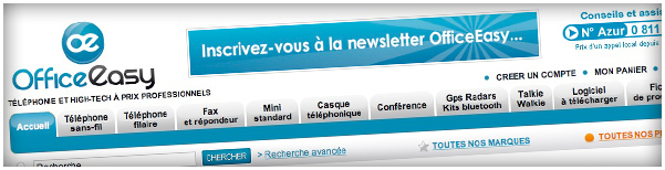 Nouveau Design du site OfficeEasy