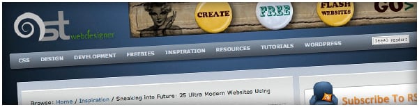 Agence DnD top 25 ultra modern site using HTML5