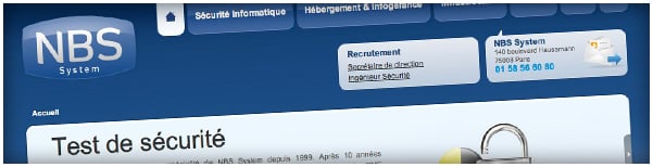 Création DnD : NBS System, sécurité informatique et hébergement E-commerce Magento