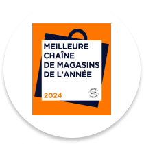 Macaron meilleure chaîne de magasin de l'année 2024 - atol