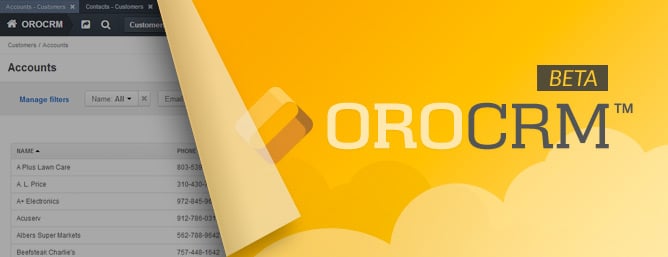 OroCRM en Beta