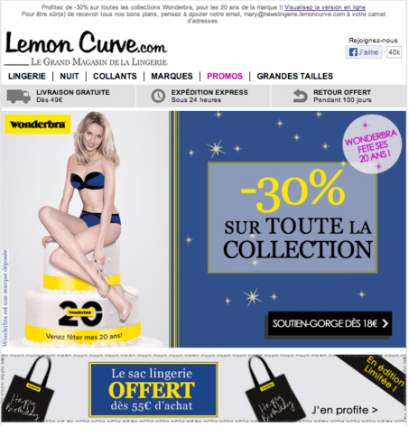 Newsletter Lemon Curve