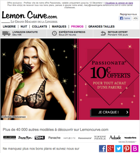 Newsletter Lemon Curve