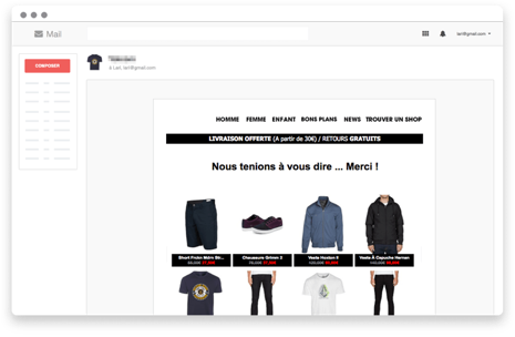 emails personnalisés Nosto