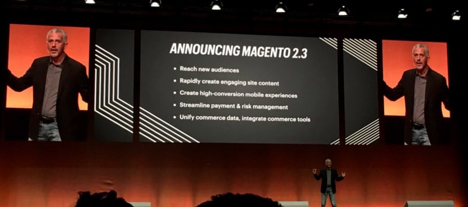 nouveautés Magento 2.3 à MagentoLive Europe