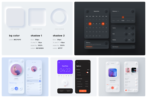 DND - Neumorphism UI Trend 2020 par OTAKOYI