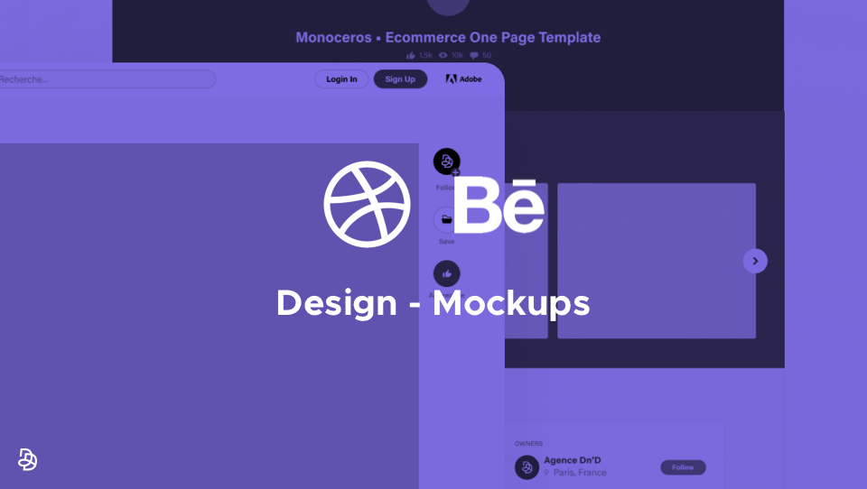 DND Design - Mockups Dribbble et Behance