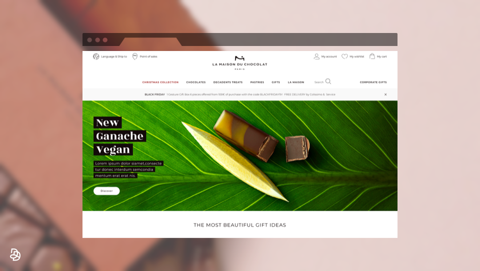 DND cas client Magento - Adobe Commerce La Maison du Chocolat