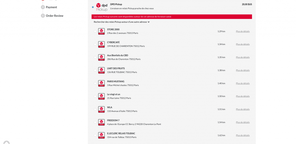 Agence Dn'D - DPD Predict - Points de retrait